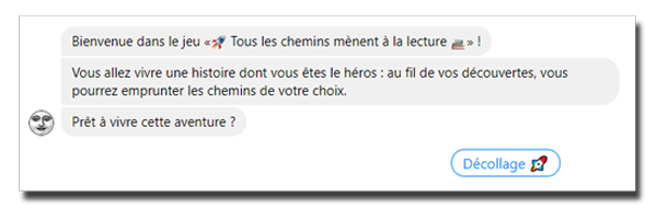 robot conversationnel de la nuit de la lecture