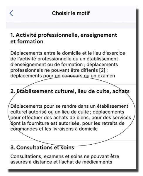 capture d'écran de l'application StopCovid