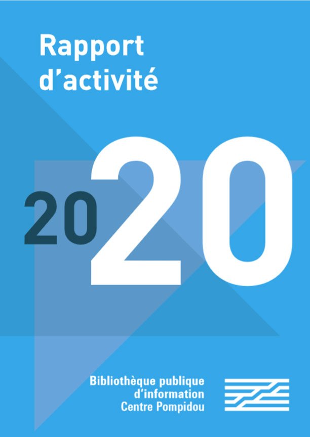 couverture du rapport d'activité 2020 de la bibliothèque publique d'information