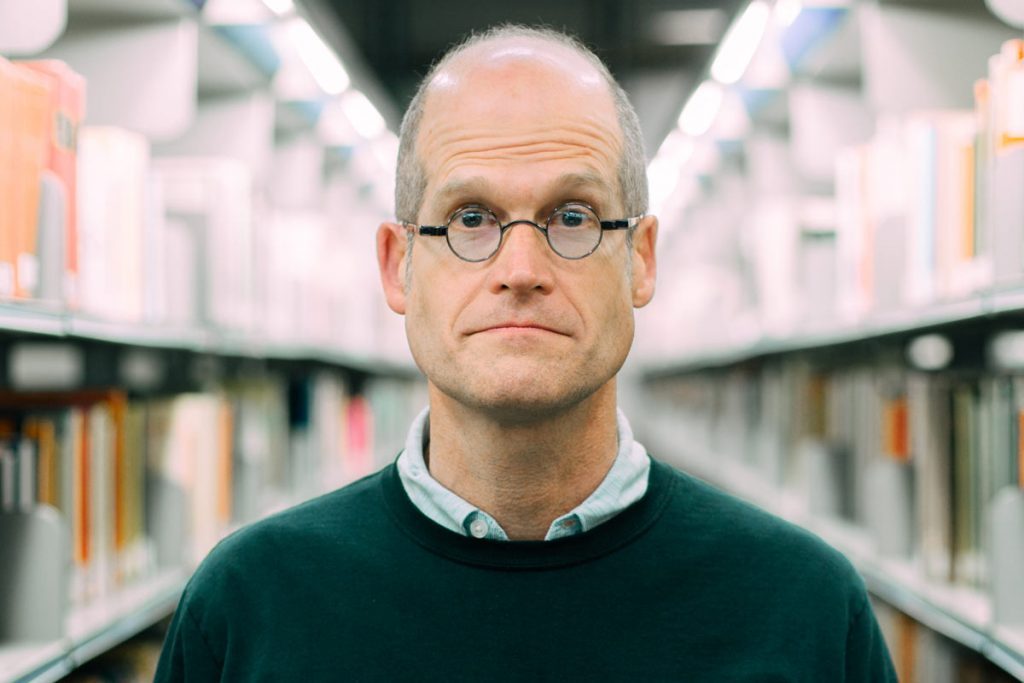 Photo de l'auteur américain de bande dessinée Chris Ware