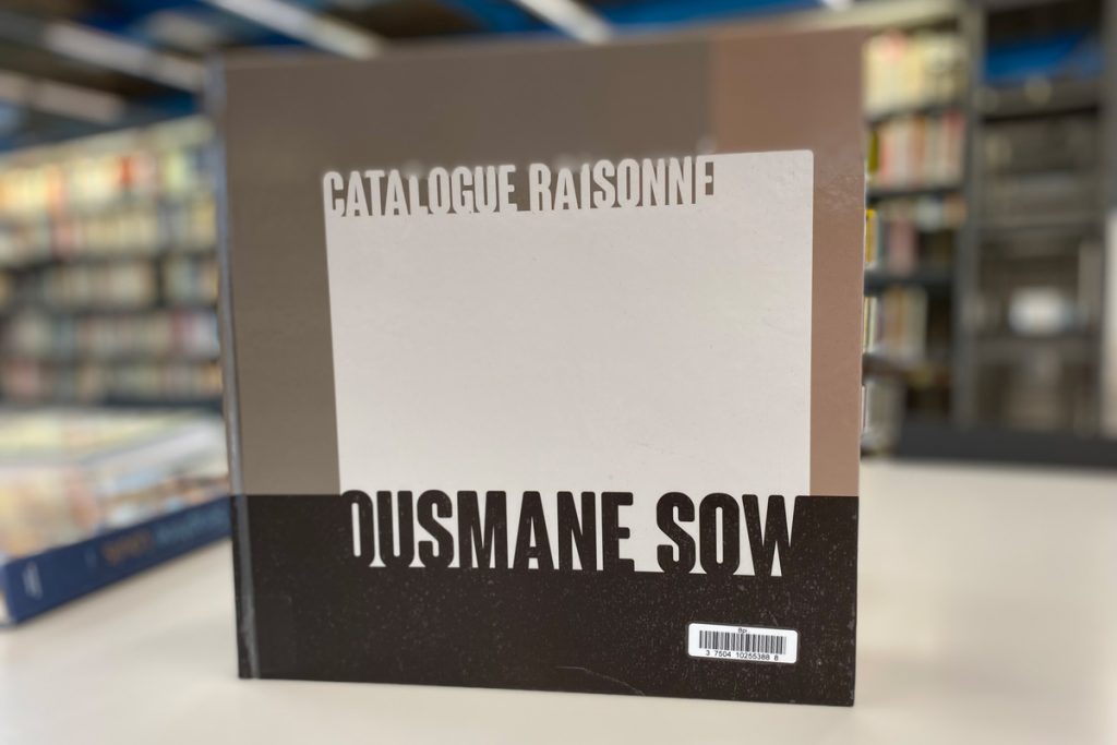 photo d'un catalogue raisonné sur l'œuvre de Ousmane Sow