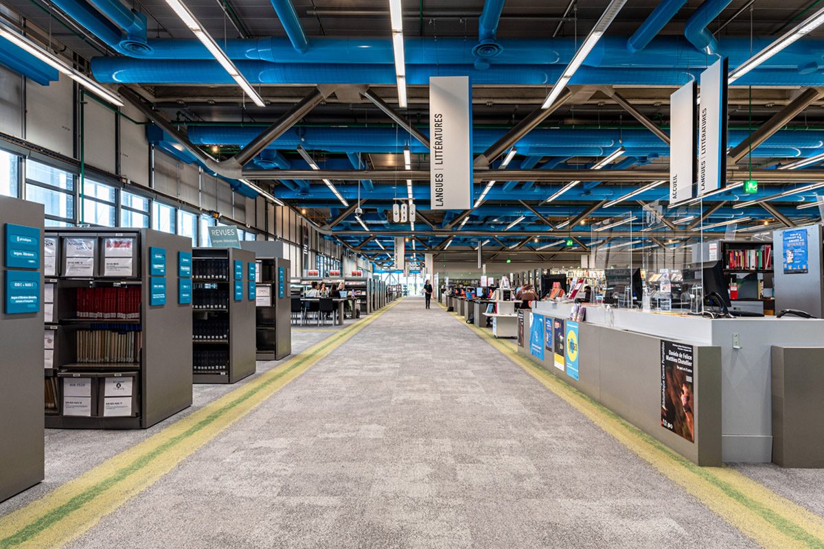 Vue de la future bibliothèque rénovée