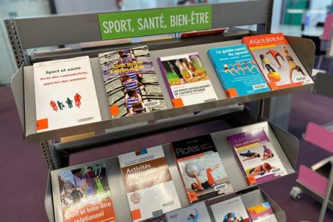 photos d'un meuble de valorisation sur le sport et la santé