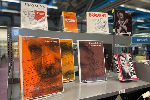 sélection de livres dans l'espace musique