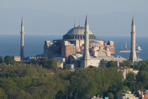 Mosquée Sainte Sophie vue de l'extérieur.