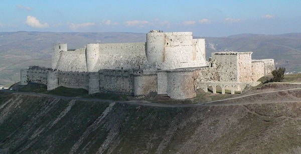 vue aérienne du crac des chevaliers