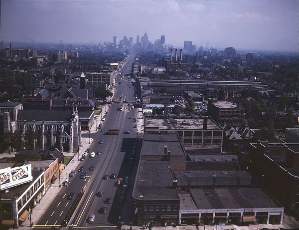 Woodward Avenue, Detroit, 1943