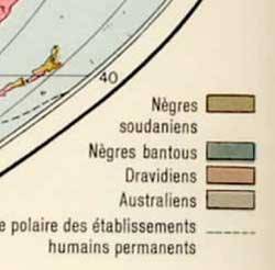 légende d'un atlas de 1959