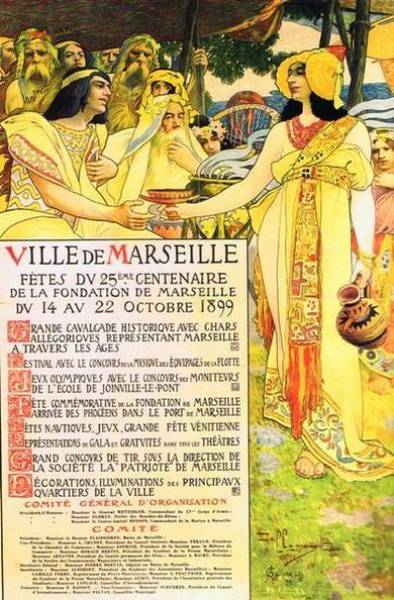 Affiche pour l'anniversaire de la fondation de Marseille