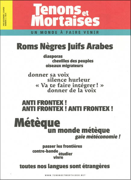 couverture de la revue Tenons et Mortaises