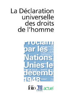 couverture La Déclaration universelle des drois de l'homme