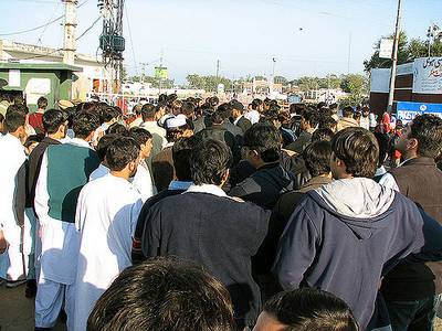 photo de pakistanais à la frontière