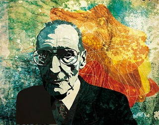 Portrait de William Burroughs par Alvaro Tapia