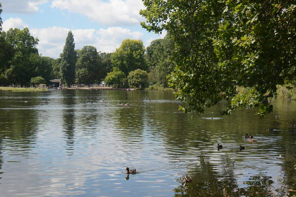 vue des berges du lac Daumesnil