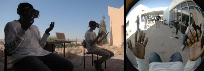 photographie d'une expérience de réalité virtuelle