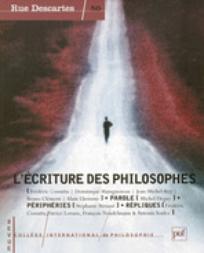 L'écriture des philosophes - couverture