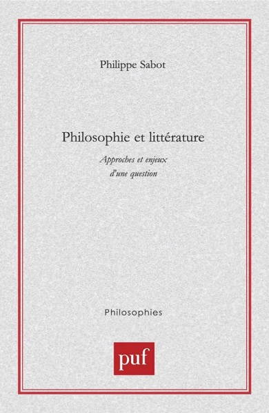 Philosophie et littérature - couverture