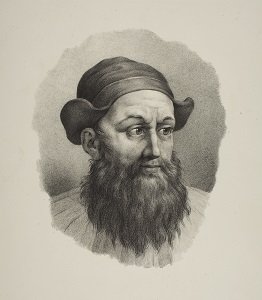 Lithographie de Friedrich Rehberg figurant Zoroastre