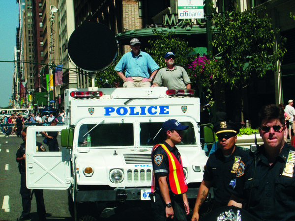 LRAD utilisé par la police new-yorkaise