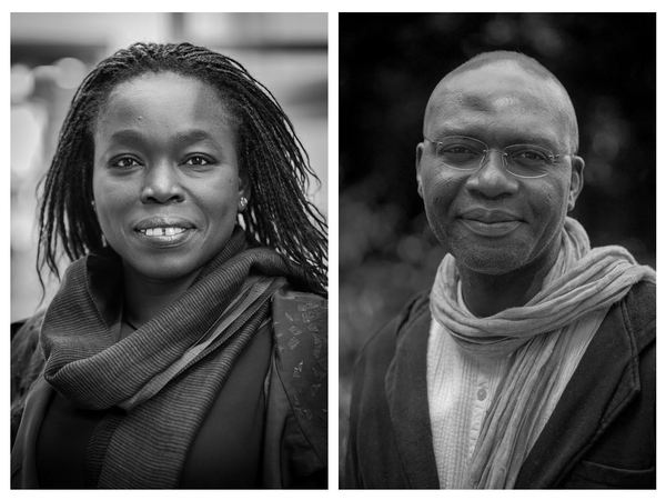 Portraits de Fatou Diome et Gaston-Paul Effa