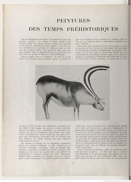 page 70 de la revue Cahier d'art, 1926