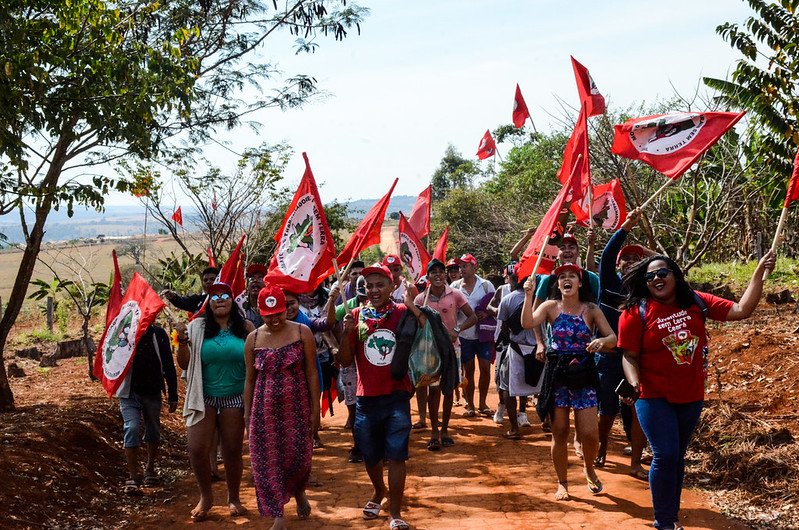 Manifestation du MST au Brésil